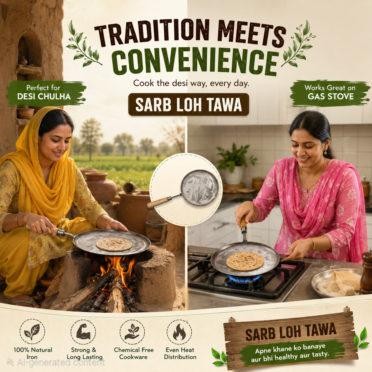Sarb Loh Tawa | Pure Iron Tradition Tawa