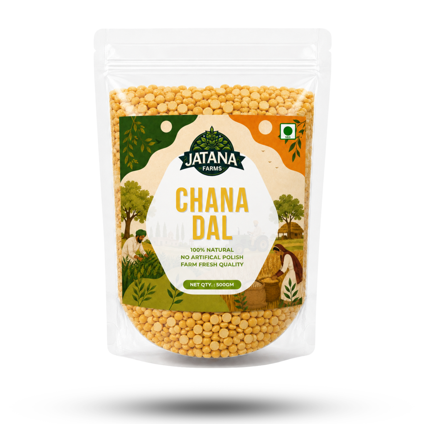 Chana Dal – 100% Natural, No Artificial Polish | 500g
