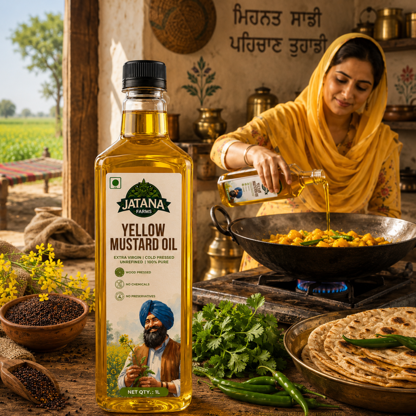 Yellow Mustard Oil | Wood Pressed