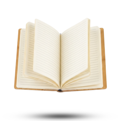Premium Bamboo Hard Cover Diary | Eco-Friendly Notebook | Ruled Pages