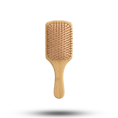 Natural Wooden Bamboo Paddle Hair Brush – Gentle Detangling & Scalp Massage