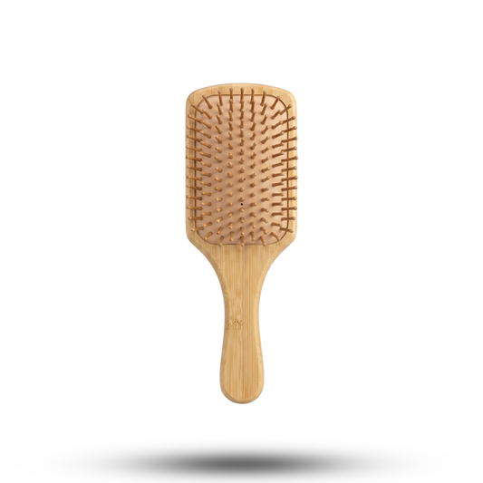 Natural Wooden Bamboo Paddle Hair Brush – Gentle Detangling & Scalp Massage