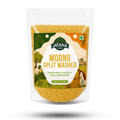 Moong Split Washed Dal 500g | Jatana Farms